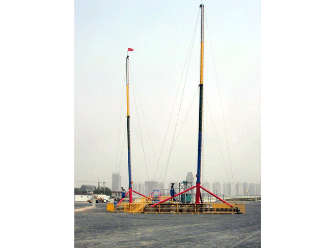 No amusement facilities based rocket bungee jumping  Device description