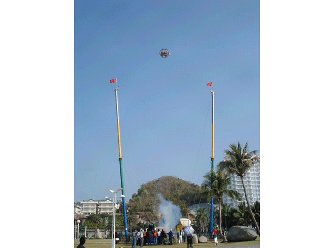 The new spring type rocket bungee